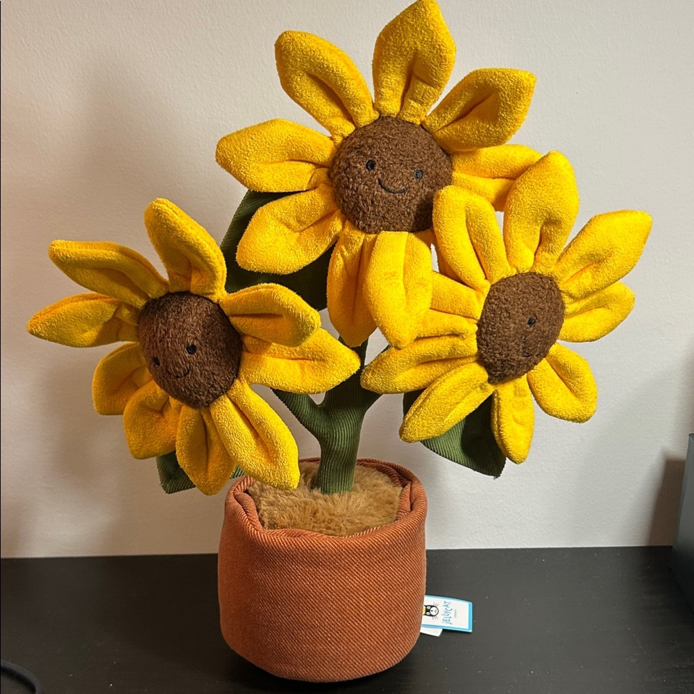 Rare/Jellycat Sunflower Plush Arrangement